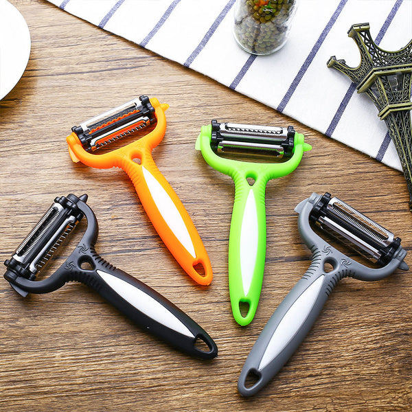 Vegetable Fruit Peeler Multifunctional 360 Degree Rotary Kitchen Tool  Potato Carrot Cutter Slicer Grater Melon Fruit Gadgets